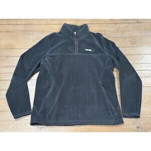 Columbia PFG Black 1/4 Zip Fleece Pullover - Women's Size L